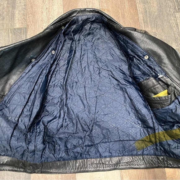 Vintage Black Leather Studded Motorcycle Jacket | Women’s M | Biker Punk Eclair - Picture 8 of 16